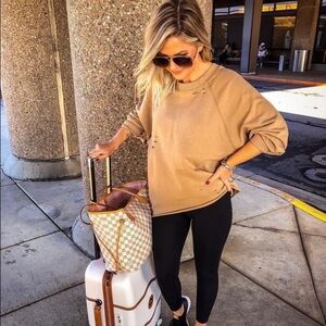 Forever 21 nwot grey distressed lounge sweatshirt